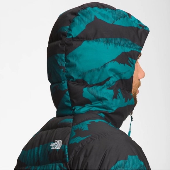 The North Face Mens Hydrenalite Printed Down Puffer Jacket Blue Size XL NWT $260 - Picture 4 of 6